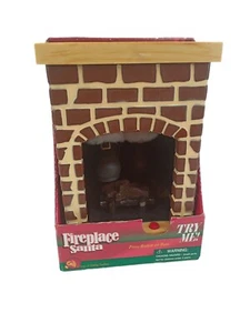Gemmy Fireplace Santa Christmas Animated Talking New Batteries Included! - Picture 1 of 8