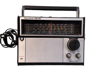 Vintage Patrolman CB-60 Radio Realistic AC Battery 6 Band Model 12-766 AM FM VHF - Picture 1 of 20