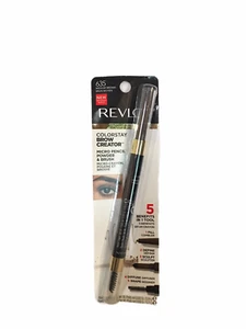 REVLON Colorstay Brow Creator BROW PENCIL & BRUSH ~ MEDIUM BROWN #635 ~ NEW - Picture 1 of 2