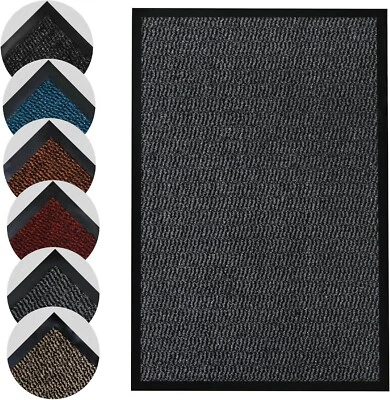 Large Heavy Duty Door Mat Non Slip Rubber Barrier Floor Mats Kitchen Hall Rug UK - Image 1 of 4