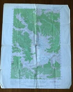 1950 Map Glacier Peak Washington State US Interior Geological Survey Topographic