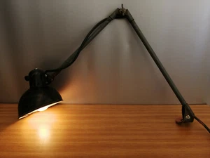 Lámpara de mesa Kaiser Idell lámpara de sujeción oficina taller 50s 60s diseño - Imagen 1 de 12