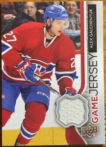 2014-15 Upper Deck UD Game Jersey Alex Galchenyuk #GJ-AG Montreal Canadiens - Picture 1 of 2