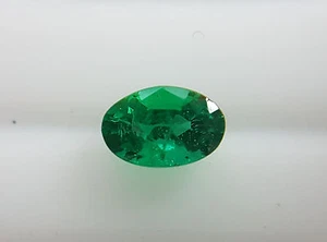 Sjewels Natural Colombian Emerald Oval Super Fine Green Color 5.5-3.7*3mm Transp - Picture 1 of 5