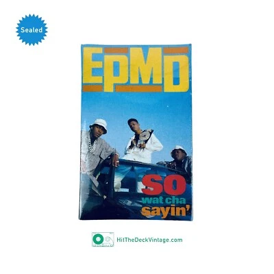 EPMD - So Wat Cha Sayin' Single Cassette Tape (1989) 80s Hip Hop SEALED - Image 1 of 4
