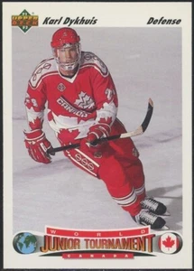 1991-92 Upper Deck Karl Dykhuis Rookie World Junior Tournament RC #688 - Picture 1 of 2
