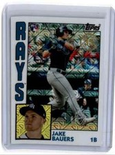 2019 Topps Silver Pack 1984 Baseball Series 2 Chrome Jake Bauers Rookie Tampa