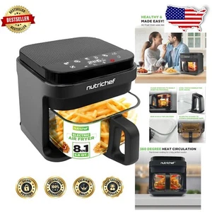 Versatile Air Fryer with 360° Hot Air Circulation & Easy Clean Features - Black - Bild 1 von 9