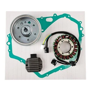 Flywheel Rotor Stator Regulator & Gasket For SuzE2i Eiger 400 Manual 2002-2007, - Picture 1 of 11