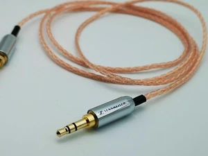 1.5Meter OCC Copper Stereo 3.5mm Male To Male Audio Cable Aux Sennheiser Plug  - Picture 1 of 2