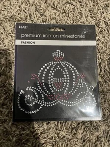 Plaid Premium Iron-On Rhinestones 34608 Med Princess Carriage - Picture 1 of 3