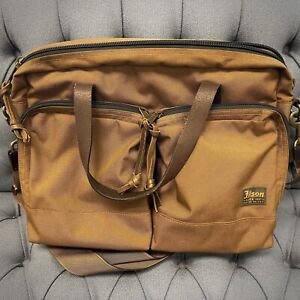 Filson Dryden Briefcase Tan Color, Messenger Bag, NWOT Discontinued