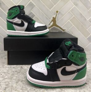 Nike Air Jordan 1 Retro High OG TD 'Lucky Green'  FD1413-031  Toddler Size 2c