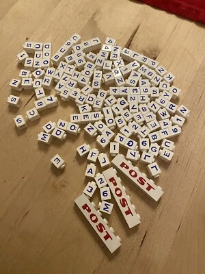 Lego System Vintage Lego ABC Buchstabensteine, mit Gebrauchsspuren - Bild 1 von 2