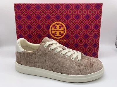 Tory Burch Womens Howell Court Textured Sneakers  Velvet Mauve Pink Sz 7 NIB - Image 1 of 4
