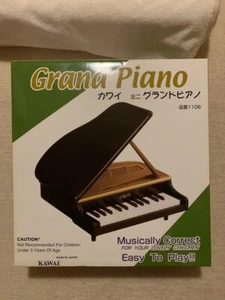 KAWAI 1106 Mini Grand Piano 25 keys Educational Toy Black USED Very good Tested - Picture 1 of 5