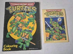 TMNT Libro da Colorare Vintage e Pad Mirage Studios 1989 - Foto 1 di 14