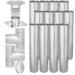Edelstahl Schornstein Sanierung Kaminsanierung Ø 125 Bausatz einwandig Abgasrohr - Bild 1 von 13