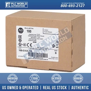 100-C43EJ10 Allen Bradley/B Contattore IEC, 24 VDC, 3-P, 43A Nuovo 2 anni Wty - Foto 1 di 5