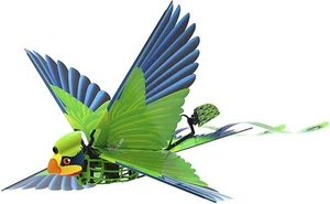 RC BIRD Orithopter Dual FLAPPING WINGS 2.4GHZ RTF -GREEN- - Bild 1 von 12