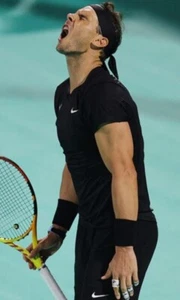 Nike AeroReact Rafael Nadal Slam Tennis Shirt CI9152-010 - Picture 1 of 15