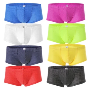 hot Men boy Breathable Underwear Boxer Briefs Shorts Bulge Pouch Underpant M-2XL - Picture 1 of 36