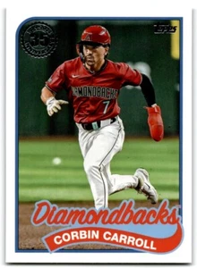 2024 TOPPS UPDATE '89 BASEBALL CORBIN CARROLL ARIZONA DIAMONDBACKS #89US-23 - Picture 1 of 2