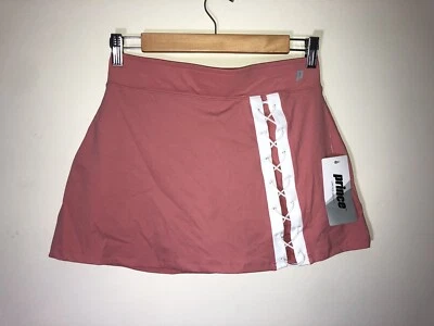PRINCE Polvoriento Coral Rosa Lateral Encaje Tenis Skort Falda Pantalones Cortos Talla Pequeña NUEVO Foto 1 de 3