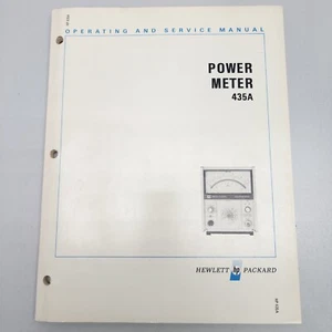HP Power Meter 435A Operating and Service Manual July 1974 / Rev. Jan 1977 - Picture 1 of 5