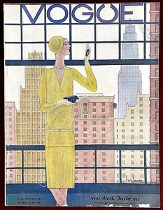 Vogue Magazine ~ May 1, 1928 ~ Lepape Steichen Chanel Lanvin Paquin Art Deco - Imagen 1 de 12
