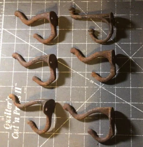 Vintage ~HOOKS ~ Coat/Hat ~ Cast Iron ~ Lot of 6 ~ Original ~ Hardware - Picture 1 of 10