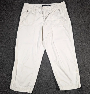 Calvin Klein Womens 10 (Fit 32x23) Jeans Capri Pants White Casual Cropped - Image 1 of 4