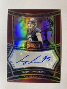 2024 Panini Select Prizm NFL Maroon AUTO Tommy Townsend Texans /75 - Bild 1 von 2