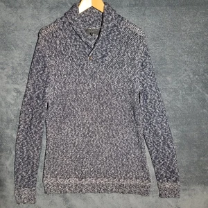 Rag Bone Pullover Herren mittelgrau Alturas Schalkragenpullover meliert Baumwolle - Bild 1 von 9
