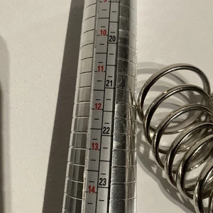Medidor de anillo medidor de metal mandril dedo tamaño medida palo estándar nuevo - Imagen 1 de 6