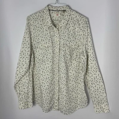 Camisa Levi’s Para Mujer XL Ajuste A Medida Abotonada Estampado Estrella Fugaz Celestial Foto 1 de 4
