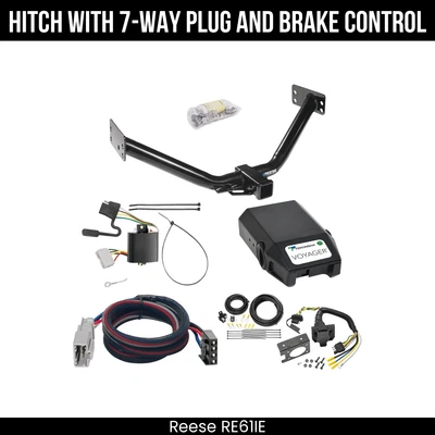 Paquete de remolque de enganche + control de freno para receptor de 2" Acura MDX 07-13 todos los modelos 44594 Foto 1 de 4