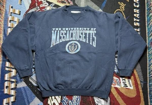 Felpa vintage Università del Massachusetts Amherst Gear per sport grande  - Foto 1 di 14