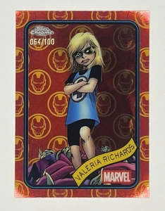 Valeria Richards 87 Iron Man Red & Gold 64/100 2025 Topps Chrome Marvel NM - Picture 1 of 2