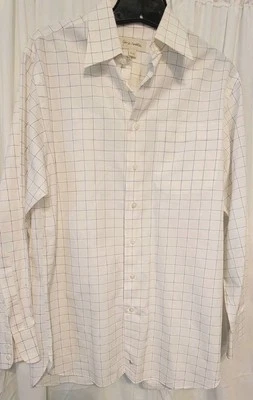 Vtg John W. Nordstrom Button-Down Made In Hong Kong Italian Fabric 15 33 - Image 1 of 4