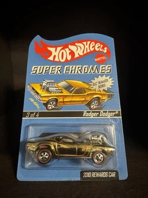 Hot Wheels RLC Super Chromes Rewards Series Rodge Dodger #0359/2544 Low # Gold - Image 1 of 2