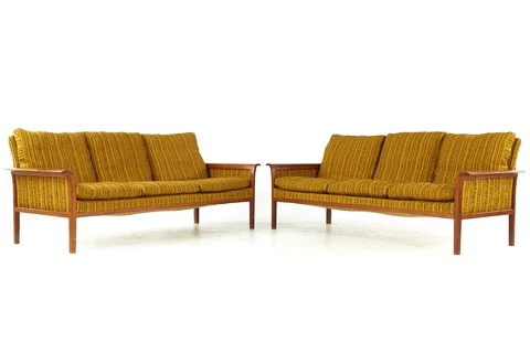 Vatne Mobler Mid Century Teak Sofa - Pair Cover