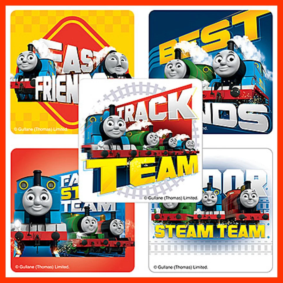 Adesivos Thomas the Tank Engine x 5 - Equipe de trem a vapor - Saque de favoritos de aniversário - Imagem 1 de 1