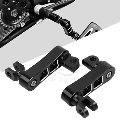 Extensiones de pedal de estriberas CNC aptas para Harley Touring FLH Sportster Softail Dyna Foto 1 de 4