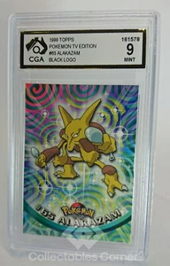 Tarjeta Alakazam 1999 Topps edición TV Pokémon clasificación 9 - Imagen 1 de 2