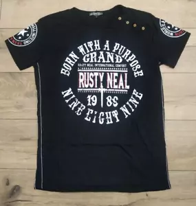 T-Shirt Deutsche Marke Rusty Neal schwarz Größe L - Bild 1 von 7