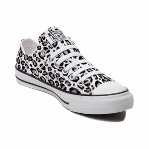 NEW Converse Chuck Taylor All Star Lo SNOW LEOPARD Old Rare Print White - Picture 1 of 3
