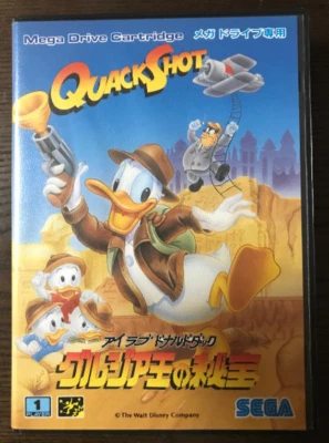 QUACKSHOT starring Donald Duck Sega Mega Drive MD Genesis Used Japan Boxed - Image 1 of 4