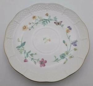 GRACIE China by Coastline Imports SAUCER Floral Gold Trim EUC - Picture 1 of 4