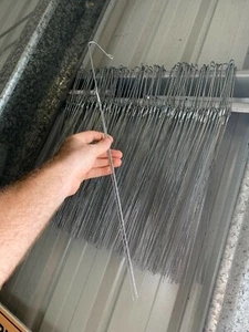 RON Orchid accessories - 1 set of 10 x 4 strand wire hangers hangars 400mm long - Picture 1 of 4